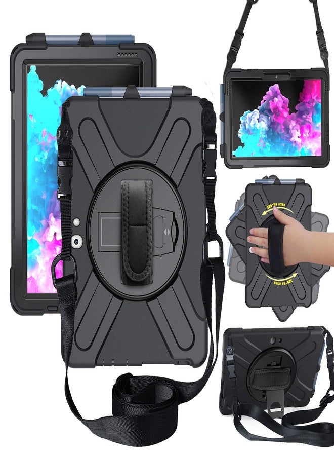 AOCOOLFAN Case for Microsoft Surface Go 4 (2023) 10.5 Inch/Surface Go 3 / Surface Go 2 / Surface Go (2018), Heavy Duty Protective Case, Not Compatible with Type Cover Keyboard, Black - Image 1